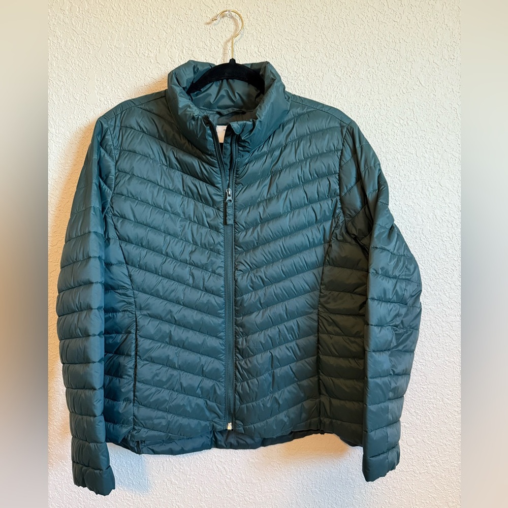 Lightweight Packable Puffer Jacket - Green - Picture 3 of 8